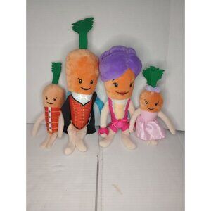 Kevin & Family Aldi Plush Carrot Toy Set - 4 Characters In Fun Outfits - Soft &